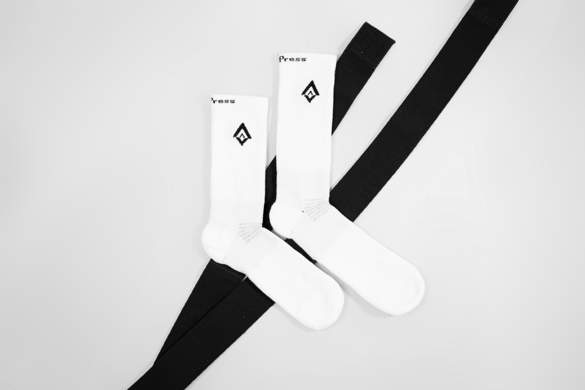 HARTFORD WHITE - Lycra socks w/ velcro straps – Hi Impact Sports